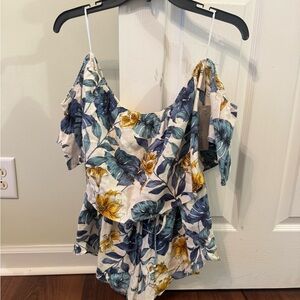 Floral Off-Shoulder Women romper